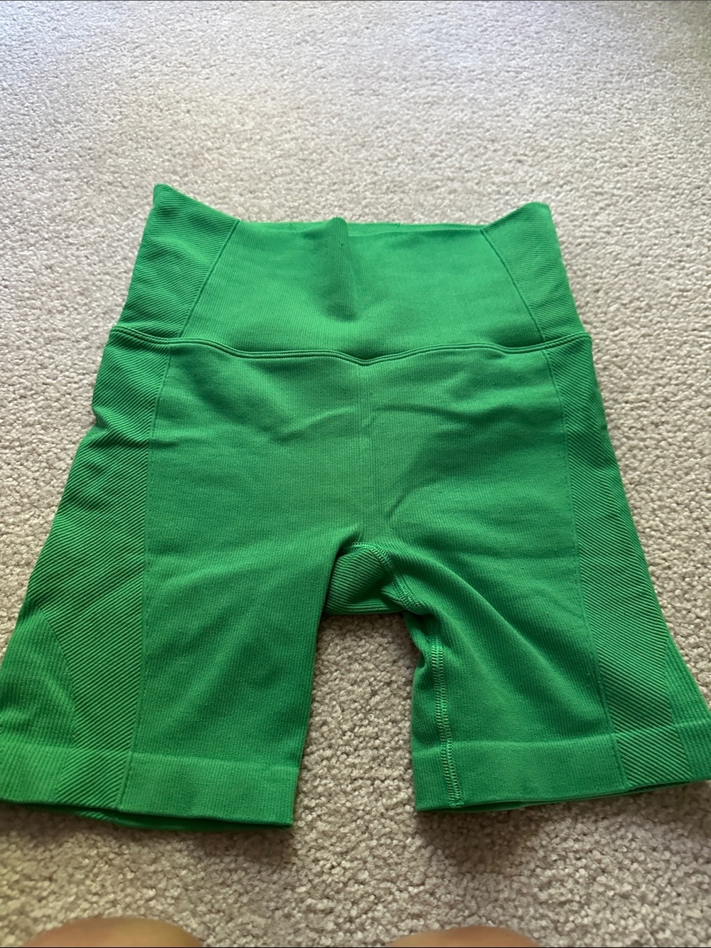 all in motion High-Rise Green Bike Shorts